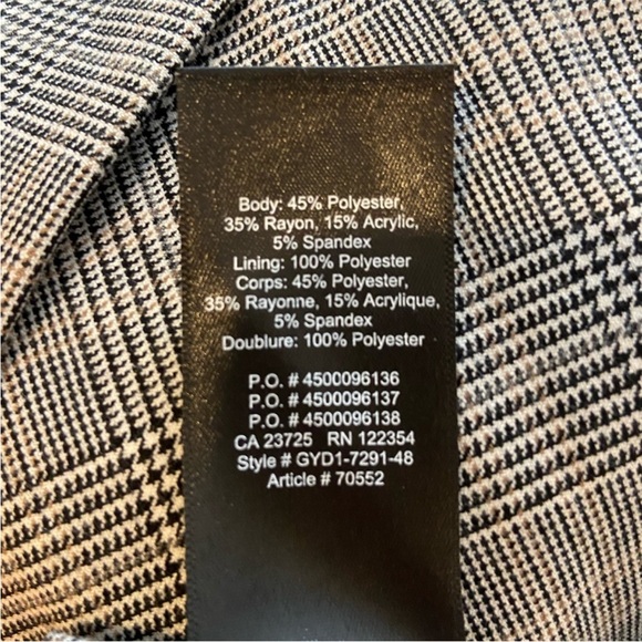 Aritzia Babaton Billy Midi Skirt in Grey Plaid - Picture 8 of 8